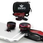 Zeso 3'l Akll Telefon Kamera Lensi-Red