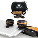 Zeso 3'l Akll Telefon Kamera Lensi-Gold