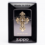 Zippo Tribal Cross BI Otantik akmak