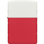 Zippo 250. Y�l �zel Seri Beyaz K�rm�z� Mat �akmak