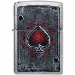 Zippo Ace of Spades Street Chrome �akmak
