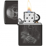 Zippo Korkun Canavar Siyah akmak