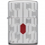 Zippo Armor Deep Carve oklu Kesim Deseni akmak 