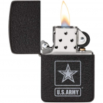 Zippo Army Mat Siyah Crackle akmak