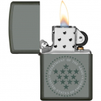 Zippo Army Crackle Mat Yeil akmak