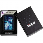 Zippo Cyber Kadn Black Light akmak