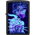 Zippo Cyber Kadn Black Light akmak