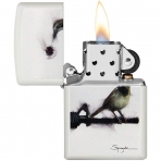 Zippo Beyaz Mat Ku akmak