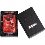 Zippo Mat Krmz Kafatas akmak