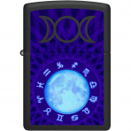 Zippo Zodiac Black Light Mat akmak