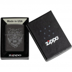 Zippo Siyah Lindsay Kivi Kaplan akmak 