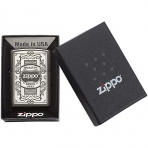 Zippo Kara Buz Lazer Oymal akmak