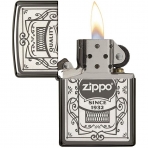 Zippo Kara Buz Lazer Oymal akmak