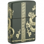 Zippo Dragon Yeil Mat Tasarm akmak