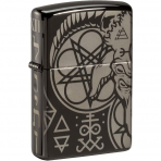 Zippo Occult Parlak Siyah akmak 