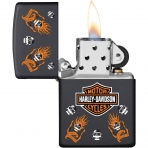 Zippo Harley Davidson akmak (Mat Siyah)