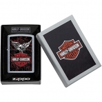 Zippo Harley Davidson Eagle Wings akmak(Siyah/Krmz)