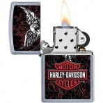 Zippo Harley Davidson Eagle Wings akmak(Siyah/Krmz)