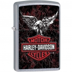 Zippo Harley Davidson Eagle Wings akmak(Siyah/Krmz)