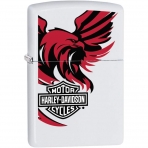 Zippo Harley Davidson akmak (Mat Beyaz)