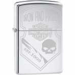 Zippo Harley Davidson Skull akmak (Gri)