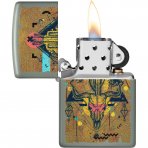 Zippo Boa Kafatas ve Kakts akmak