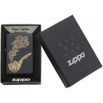 Zippo Lazer Gravr Mat Siyah akmak 