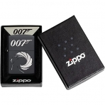 Zippo James Bond Mat Siyah akmak 