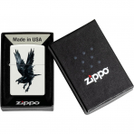 Zippo Raven Bird Beyaz Mat akmak 