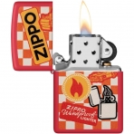 Zippo Retro Krmz Mat akmak