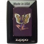 Zippo Kanatl Sava Kadn Melek akmak