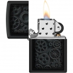 Zippo Steampunk Mat Siyah akmak