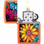 Zippo Flowers Tasarm Turuncu akmak