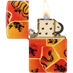 Zippo Krmz Dragon Kintsugi akmak