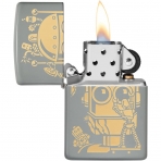 Zippo Flat Gri akmak