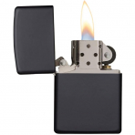 Zippo Sade Mat Siyah akmak