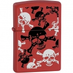 Zippo Mat Krmz Kafatas akmak