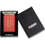 Zippo Mat Krmz Sinema Bileti akmak 