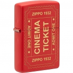 Zippo Mat Krmz Sinema Bileti akmak 