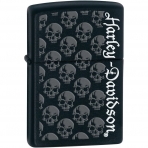 Zippo Mat Siyah Harley Davidson akmak