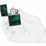 Zippo Mat Siyah Medusa akmak