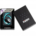 Zippo Sekiz Top Mat Siyah akmak 