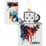 Zippo Boyal Kartal Mat Beyaz akmak