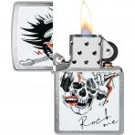 Zippo Mzikli Kafatas akmak 