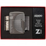 Zippo Siyah Buz Kurt Ay Tasarm akmak