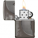 Zippo Siyah Buz Kurt Ay Tasarm akmak
