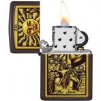 Zippo Kahverengi Gne Tarot Kart akmak