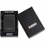 Zippo Siyah Mat Yazl akmak 