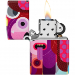 Zippo Soyut Renkli Tasarm akmak 