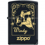 Zippo Windy Siyah Mat akmak